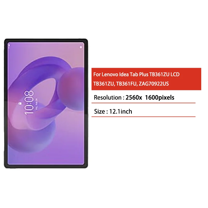 12.1”New For Lenovo Idea Tab Plus 2025 TB361 TB361FU TB361ZU LCD Display Touch Screen Digitizer Assembly Replacement