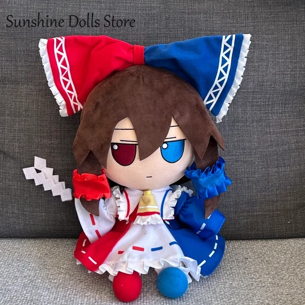 30CM Anime Touhou Project Hakurei Reimu Cute Fumo Girl Doll Figure Plush Toy Kawaii Idol Plushies Stuffed Pillow Halloween Gifts