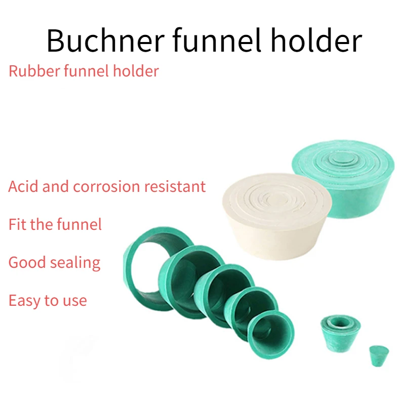 

Buchner Funnel Holder 9*1 Rubber Funnel Holder Sleeve Plug Filter Bottle Seal Ring Silicone Funnel Holder White