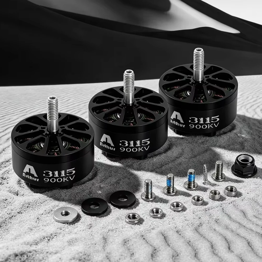 4pcs/lot FlashHobby A3115 900KV High Torque Brushless Motor 6S Lipo For Fpv Freestyle 9-10 Inch Long Range Cinematic