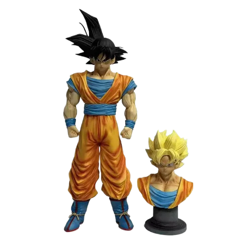 

48CM Dragon Ball Figura Saiyan GK Edition Z Warriors Son Goku Infinite First Super Saiyan Goku Model Decoration Figure