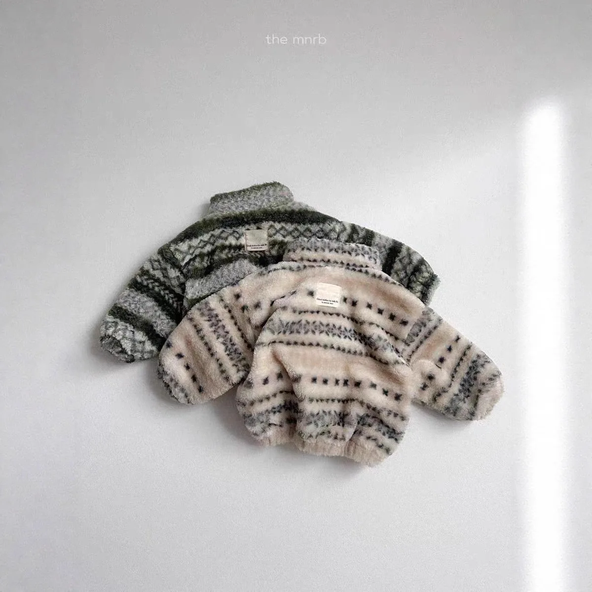 Korean Stand-up Collar Plush Cotton Clothes Plush Thickened Coat Tops New Autumn and Winter Warm Coats Boys and Girls