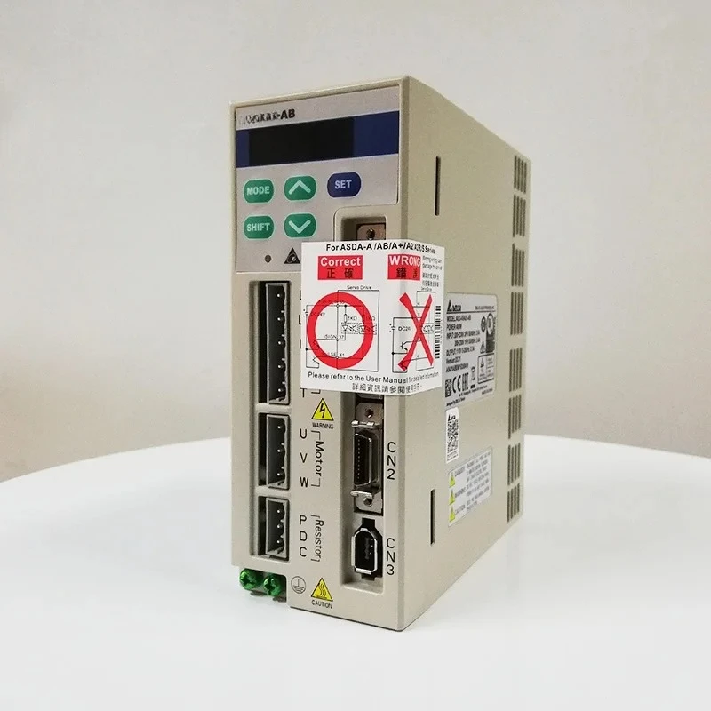 

ASD-A3023-AB 3ph 220V 3KW 13.6A Encoder Resolution 2500ppr AC Sevor Drive