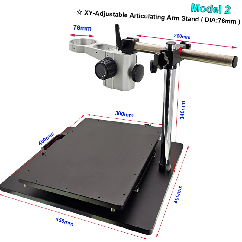 Lapsun X Y Z Stage XY XYZ Moving Base Stand 200mm Heavy Boom Large
