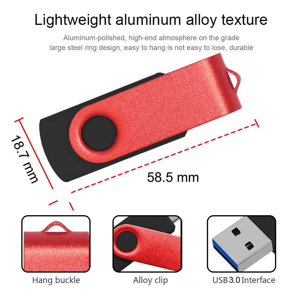 10 20 50 pz/lotto Logo Personalizzato USB 3.0 Flash Drive Pen Drive 16GB 32GB Pendrive 64GB 128GB Memory Stick Capacità Reale U Disco Cle