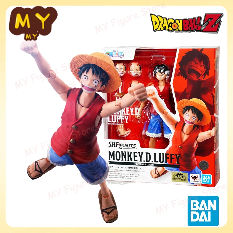 

Original Bandai S.H.Figuarts SHF One Piece Monkey D Luffy Romance Dawn Anime Action Figures Toys Models Collection Kid Toy Gift