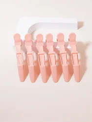6pcs crocodile clips, used for shaping segmented hair clips, professional crocodile clips, hair salon styling clips