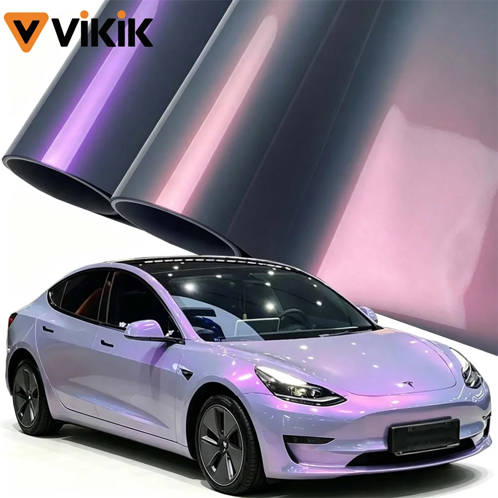 PET Dreamy Chameleon Car Stickers Vinyl Films Magic Candy Wrap Decal Waterproof Air Release for Auto Motorcycle Bike