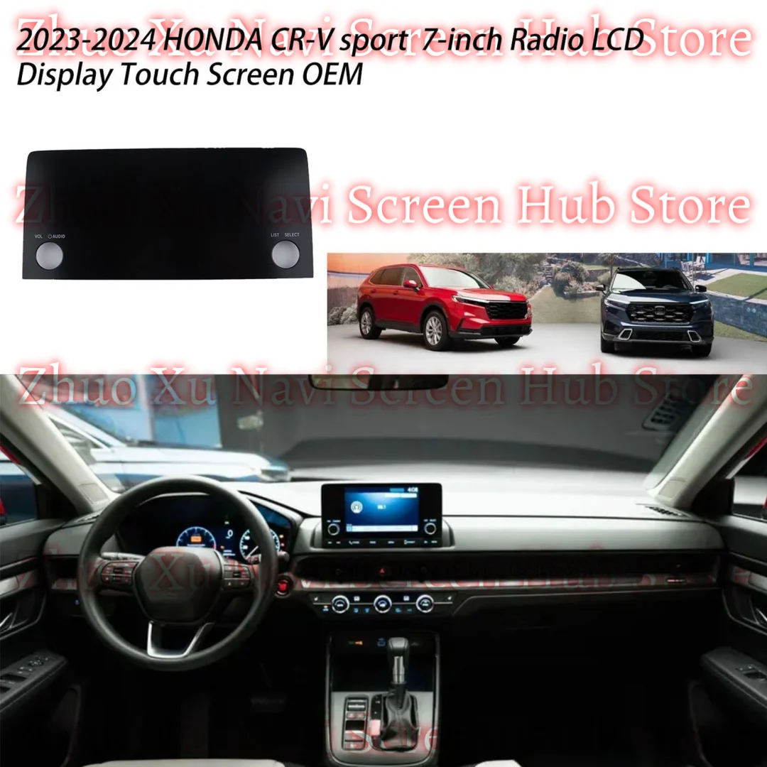 

7" Display for 2022 2023 2024 2025 HONDA CR-V sport HR-V CIVIC Radio Navigation LCD with Touch Screen OEM