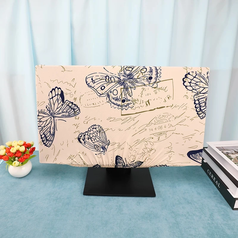 Monitor Dust Cover Desktop Computer Screen Protect Cover  All-inclusive High-elastic Computer Display Hd Panel Dust Cover