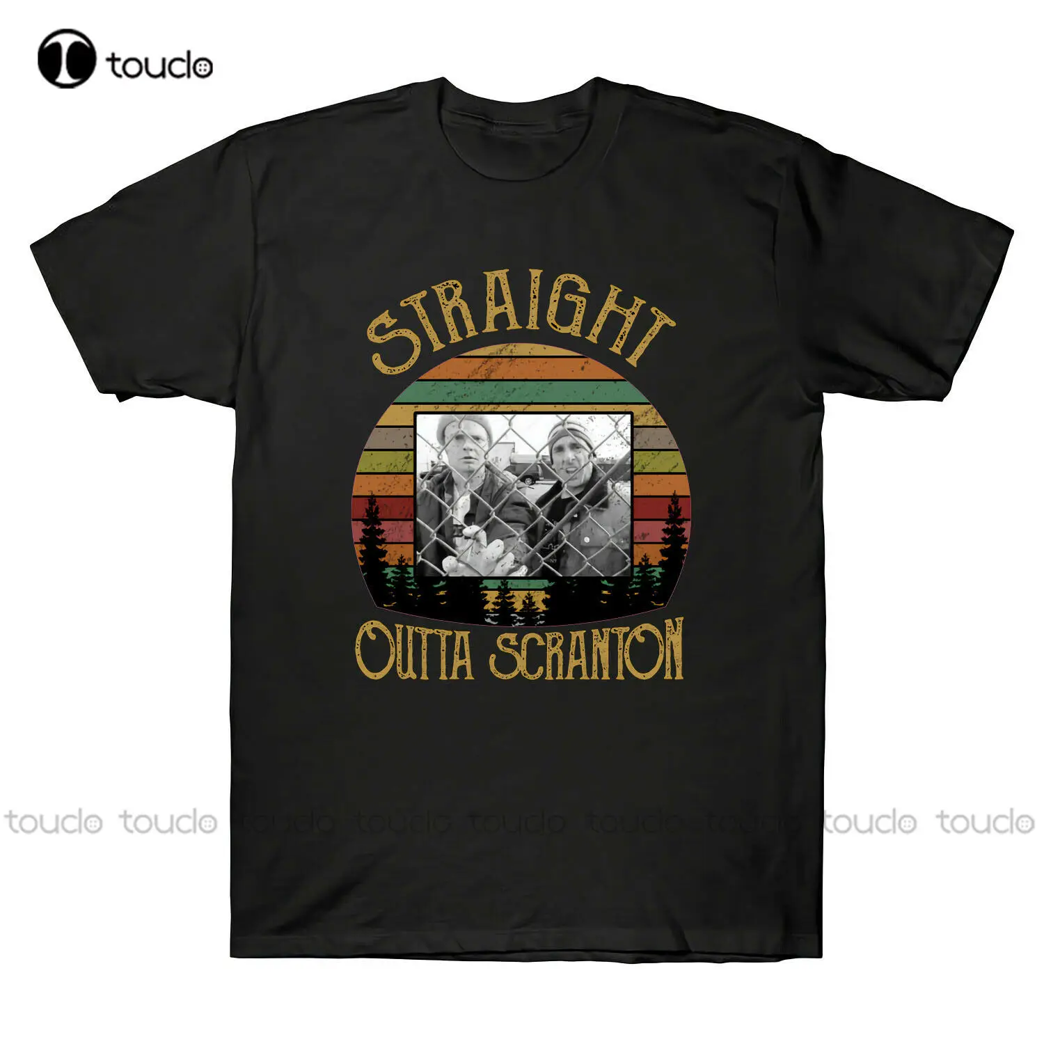 The Office Michael Scott Straight Outta Scranton Vintage Men'S T-Shirt Cotton Tshirts Shirts For Men Fashion Tshirt Summer 