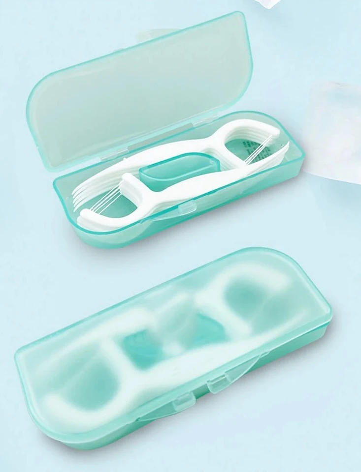 Dental Floss Portable Floss Toothpick Box Toothpick Floss Storage Box Floss Toothpick Set Teeth Cleaner With Storage Tube Gift image 6