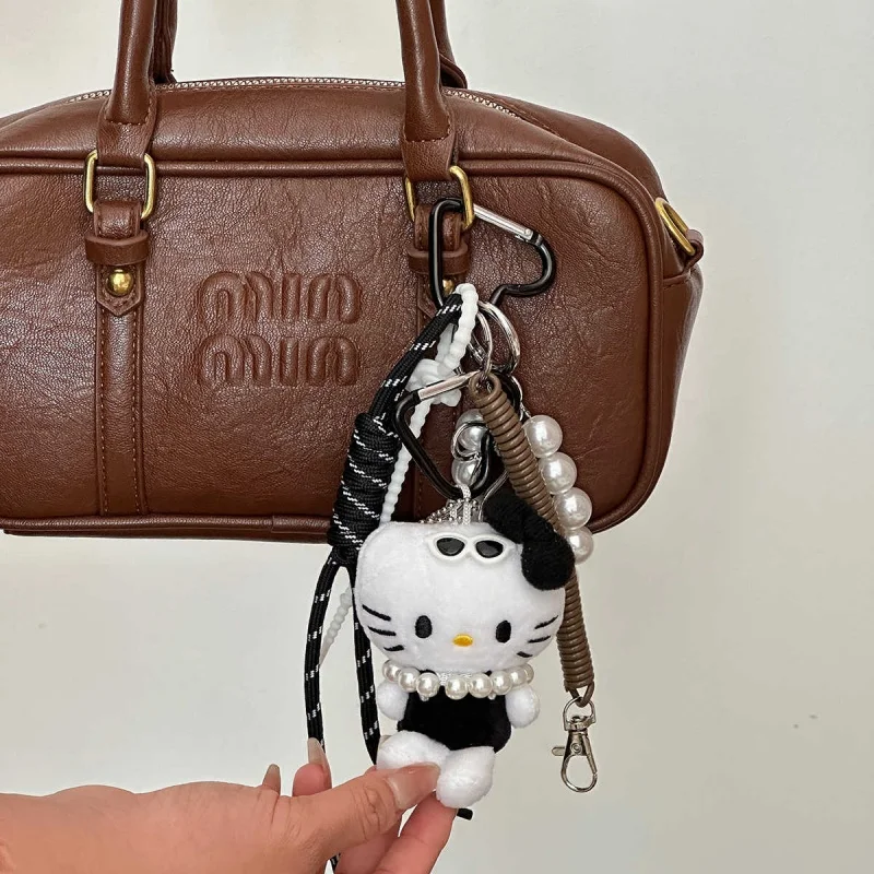 New Small Fragrant Wind Kt Kaidi Cat Bag Pendant Miu Wind Plush Lanyard Keychain Pendant Accessory All Match Birthday Gift In St