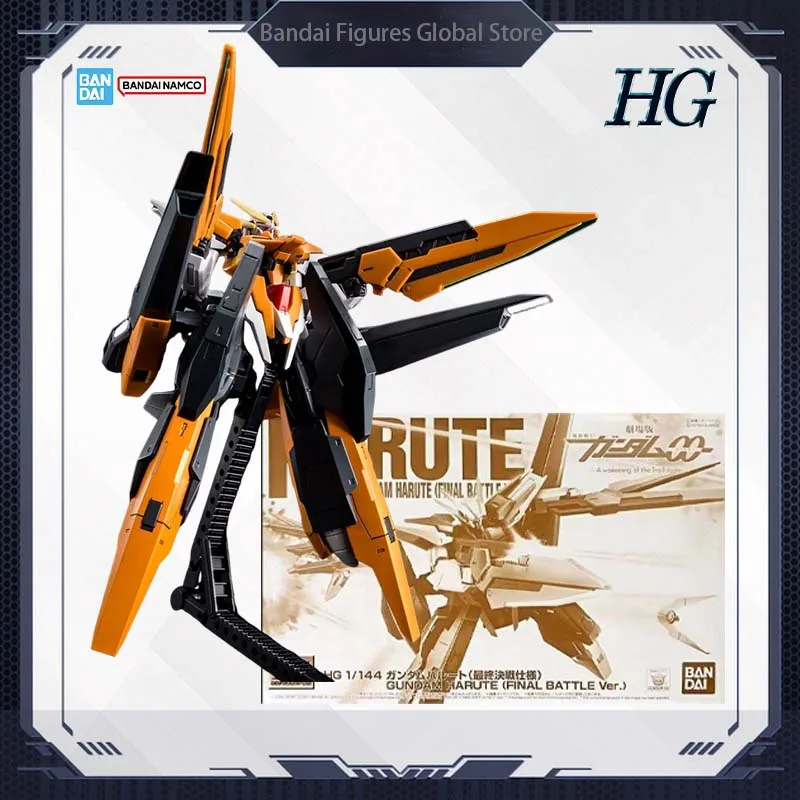 Bandai Original HG 00 1/144 Assembly Model GN-010 Gundam Harute Final Battle Mode Mecha Collection Model Christmas Gifts Toys