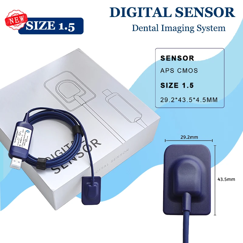 R 1,5 zahn ärztliche tragbare röntgen digitaler intra oraler rvg sensor hd bildgebung system radiovisografo sensor de rayos x dental odontologia