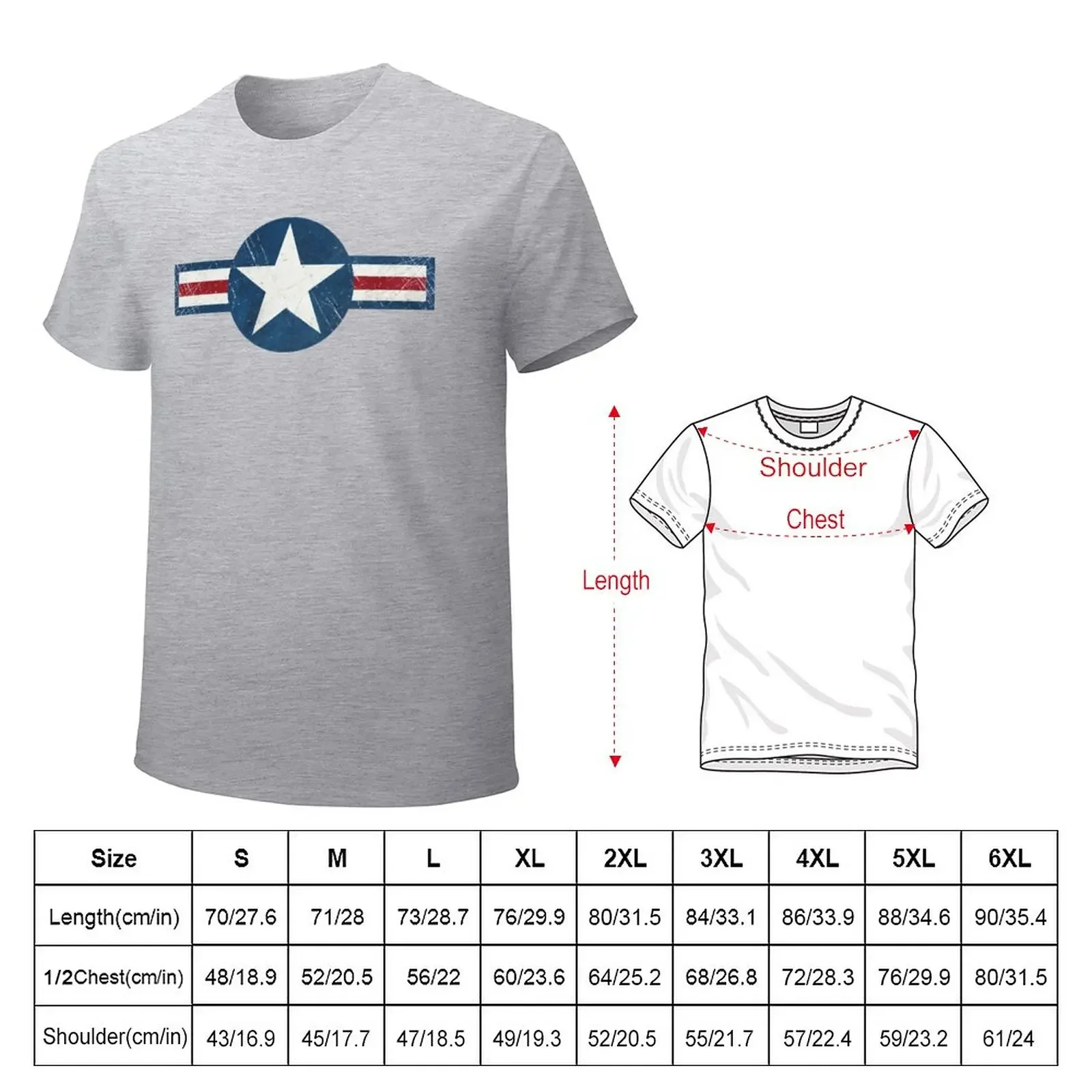 USAF Vintage Emblem T-Shirt plus size tops summer tops mens champion t shirts