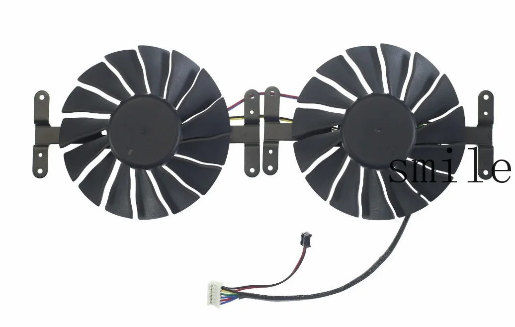 

2pcs 85MM FY09013M12LPA 6Pin Video Card Fan For Intel ARC A750 Graphics Fan