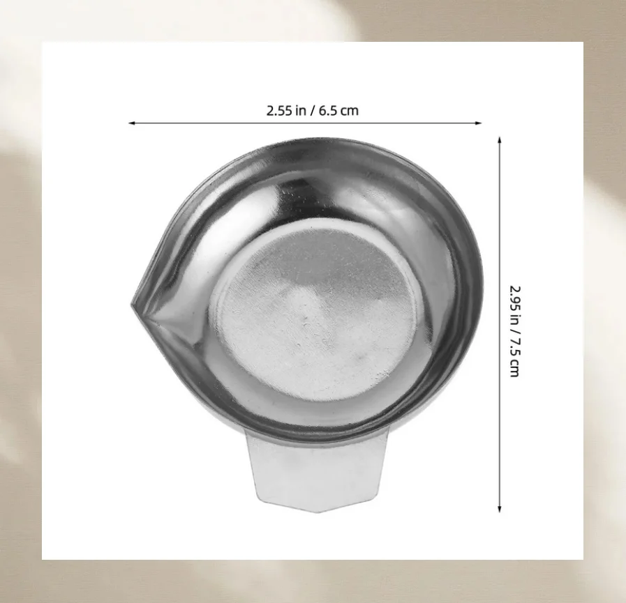 

2 Pcs Small Diamond Metal Weighing Pans Mini Scales Stainless Steel Jewelry Container Electronic Scale For Home Use