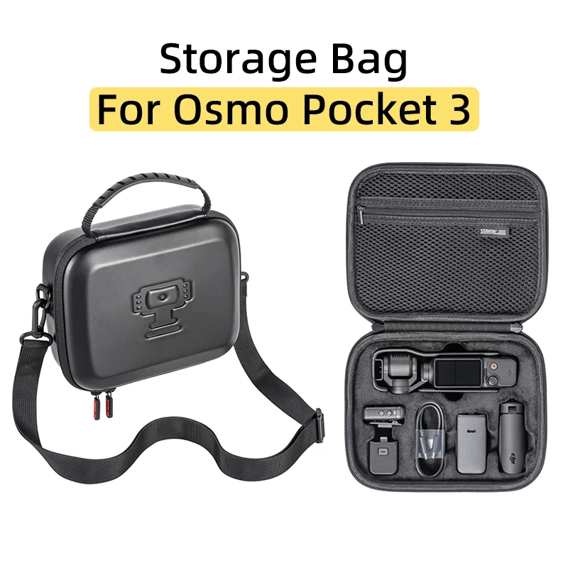 For DJI Osmo Pocket 3 Sports Camera Set Storage Bag Portable Handbag One Shoulder Crossbody Bag Waterproof Case Box Accessories