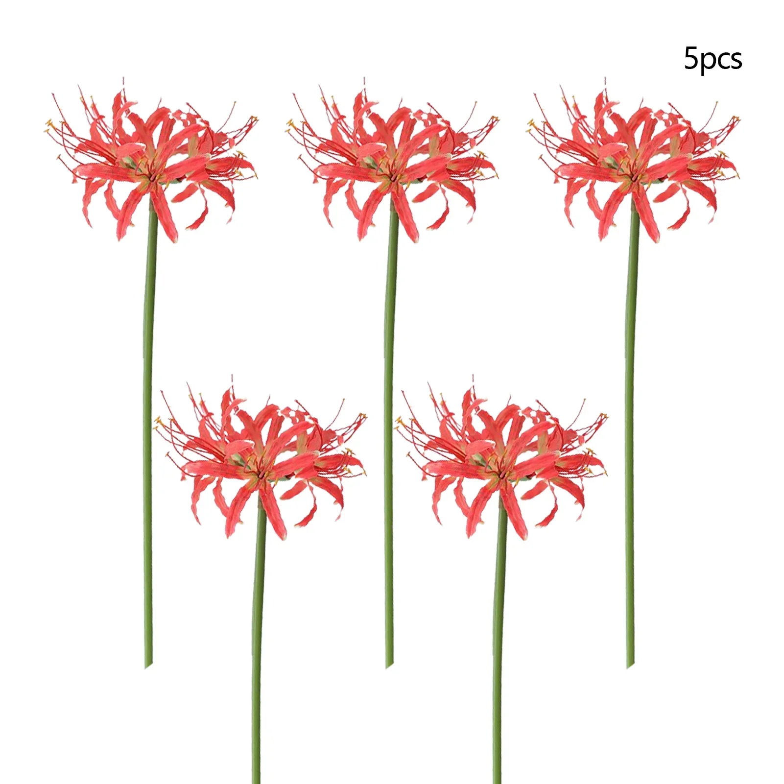 

5pcs Higanbana Flower Branch Silk Fake Flowers For Home Garden Decor Flores Artificiales Manzhu Shahua Simulation Flower