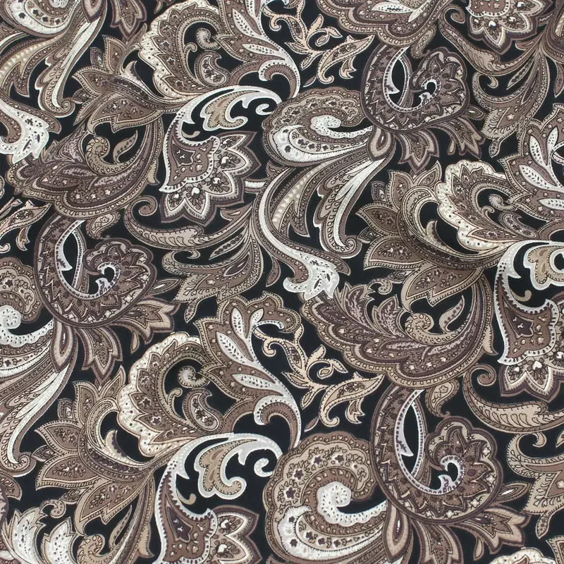 Vintage Printed Fabric Curtain Tablecloth Dust Cover Sewing Material Handmade DIY Patchwork Fabric