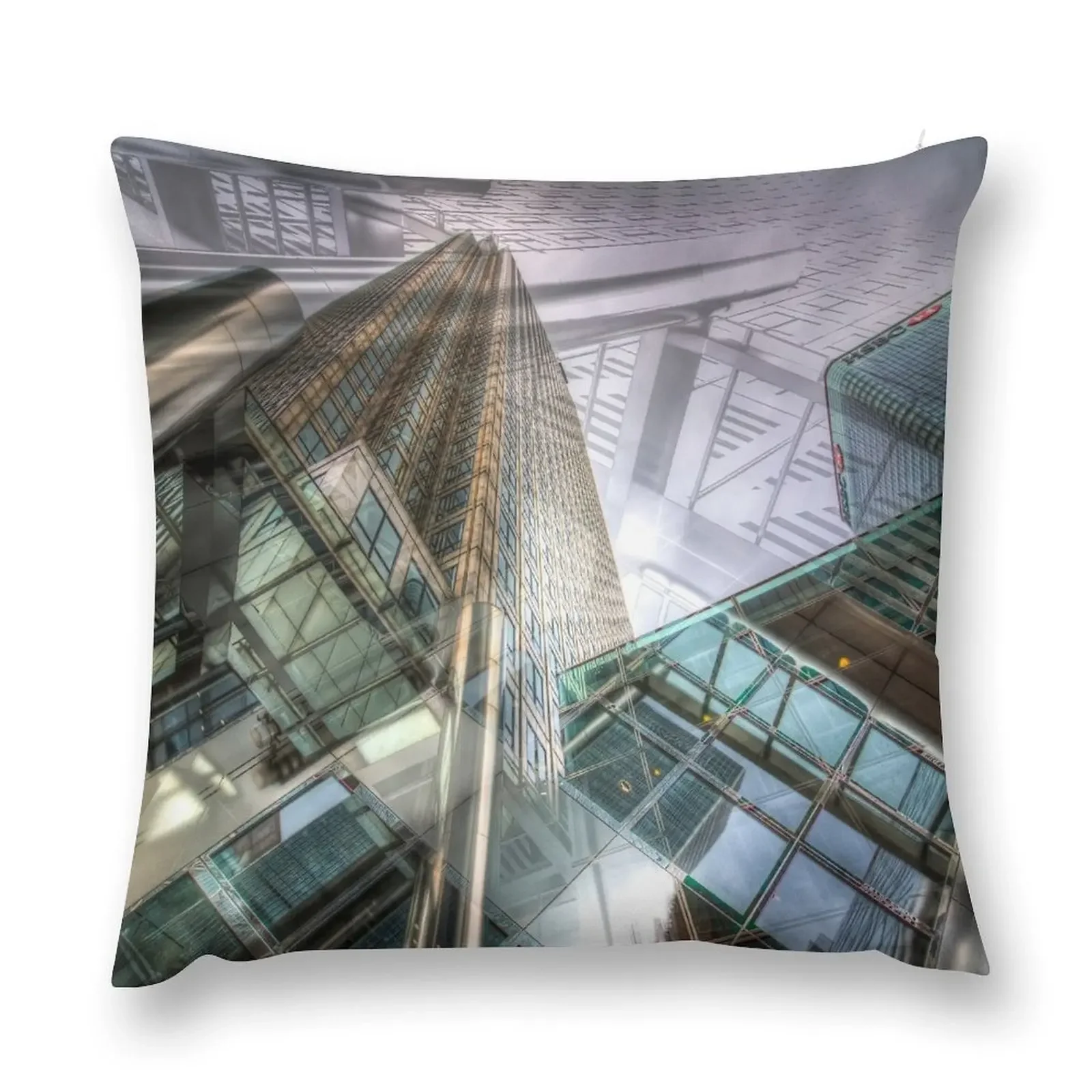 Canary Wharf Tower Abstracts Throw Pillow Christmas Covers For Cushions luxury sofa pillows bed pillows pillow