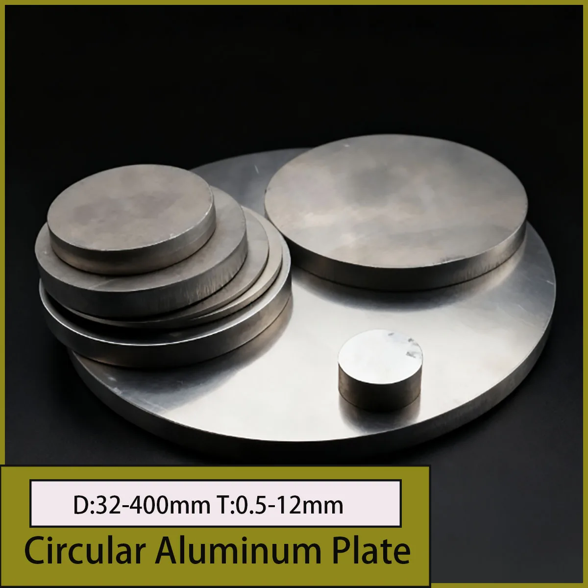 Aluminum Circular Plate D: 32-400mm T: 0.5-12mm for DIY Process and Mechanical Processing Projects