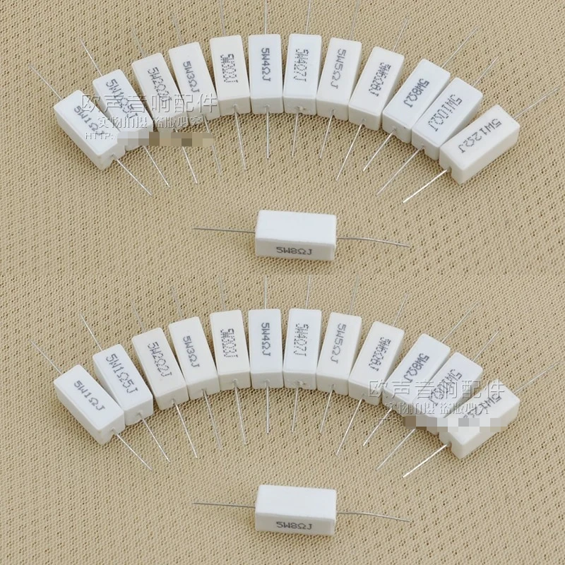 wholesale 10PCS/50PCS 5W 1R-20R frequency divider  cement resistor, horizontal device free shipping