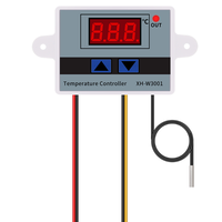 Xh-w3001 10a 12v 24v 110v 220v Ac Digital Led Temperature Controller For Incubator Cooling Heating Switch Thermostat Ntc Sensor