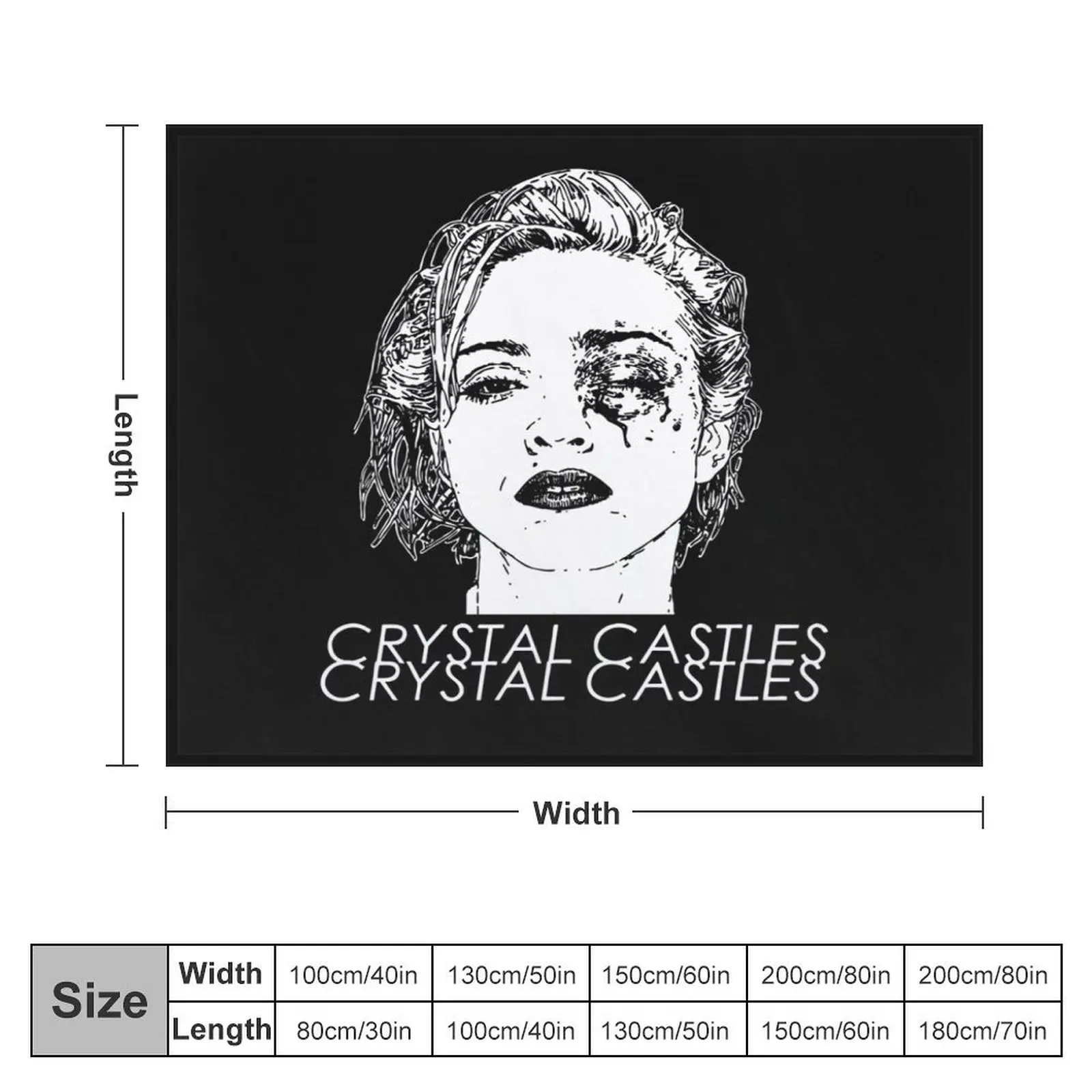 Crystal Castles Classic Throw Blanket for sofa Soft Beds Travel Blankets