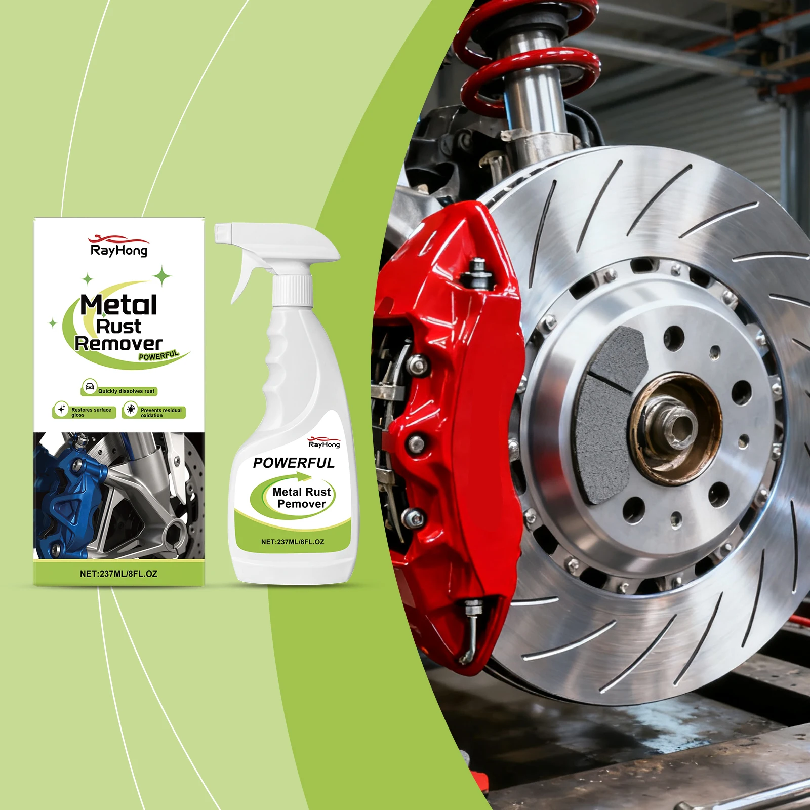 

Car Rust Remover Spray: Quickly Dissolves Rust, Restores Shine, Prevents Oxidation, Suitable for Multi-Material Metal Protection