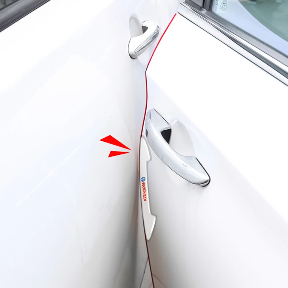Car Door Anti-collision Strip Bumper Protector Stickers For Volkswagen VW R Polo Passat Rline Golf 4 5 6 Tiguan Jetta GTI ID.3 view 5