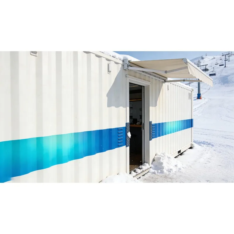 Easy to Install and Economical Foldable Double Wing Mobile Folding Room
