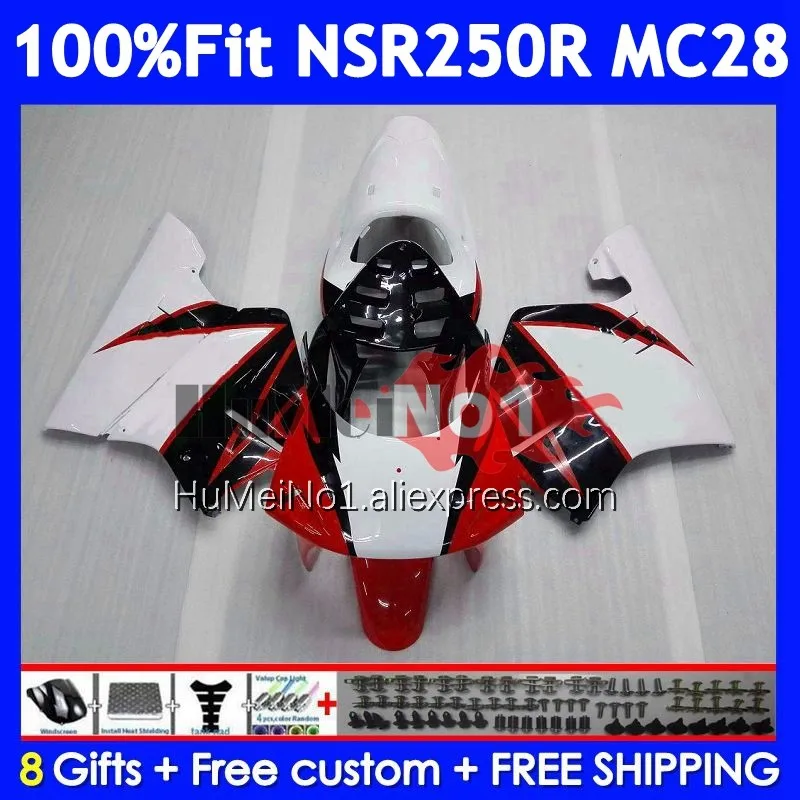 Injection For HONDA NSR250R MC28 1994 1995 White red 1996 1997 1999 16No.5 NSR 250 250R NSR250 R 94 95 96 97 98 99 Fairings