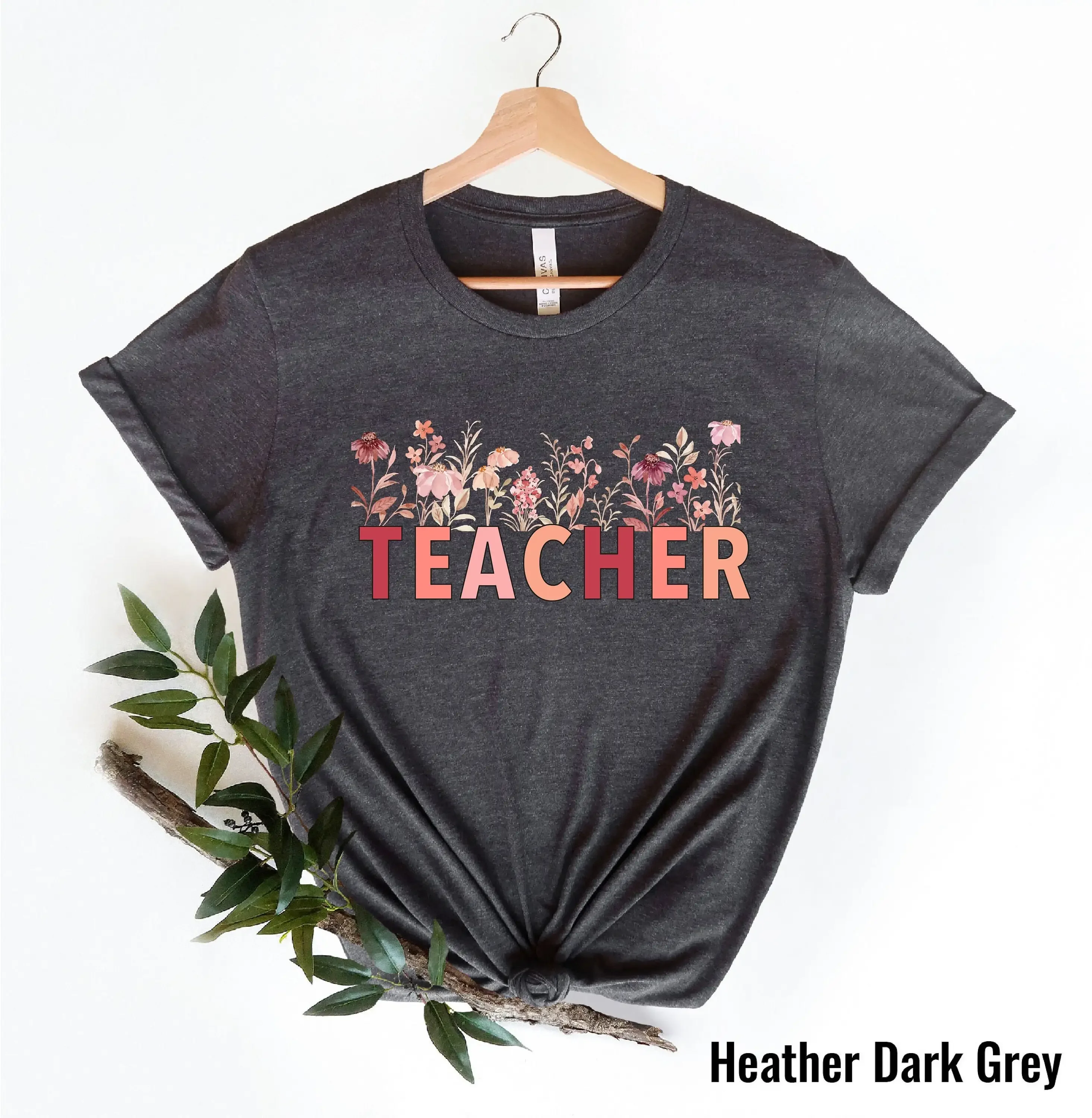 Wildflower Teacher T-Shirt, Retro-Blumenkleidung, Wertschätzungsgeschenk für