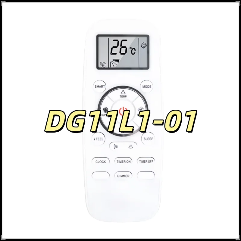 Cross-Series Aircon Remote Replacement, Compatible with Hisense Air Conditioner DG11L1-01 DG11L1-03 DG11L1-04