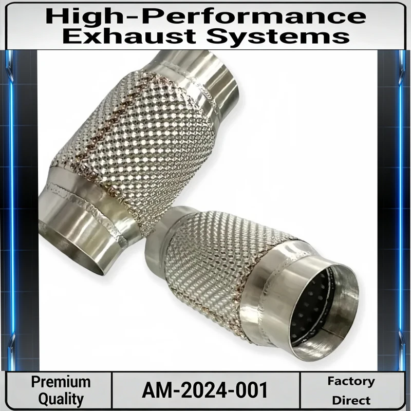 Universal Small Exhaust Muffler for Car Performance Exhaust Modification to Improve Sporty Exhaust Sound