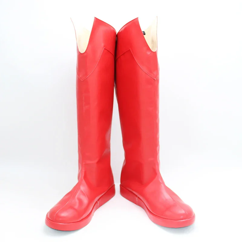 Movie Superhero Cosplay Clark Kent Boots Halloween Carnival Role Playing PU leather Custom Made Cosplay Clark Kent Red Shoes