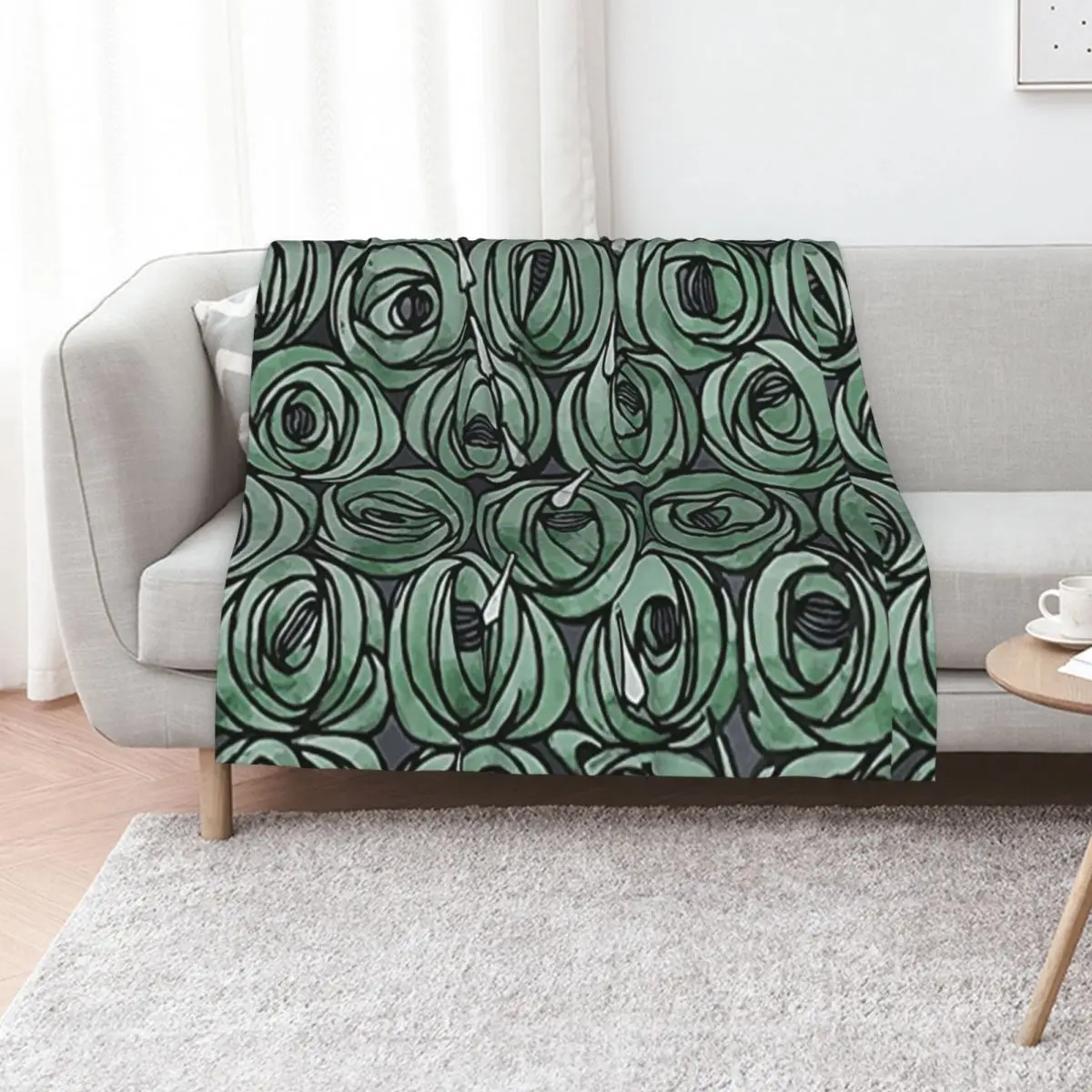Charles Rennie Mackintosh design Throw Blanket Blankets For Bed Shaggy manga Summer Beddings Retros Bed Fashionable Blankets