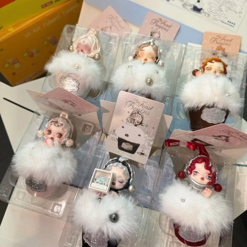 

Подлинная серия Pop Mart Skullpanda The Feast Begins, ароматный кулон, слепая коробка, модная кукла, орнамент, игрушка, подарок на день рождения, Рождество