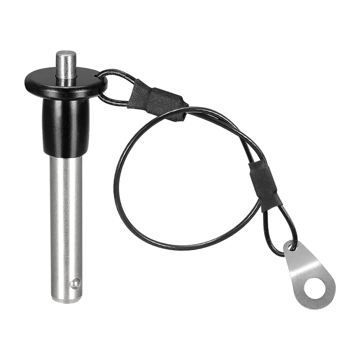 A20M 2 حزمة 304 الفولاذ المقاوم للصدأ الإفراج السريع دبوس الكرة قفل دبوس مع زر الضغط مقبض دائري الحبل قابلة للاستخدام طول 30 مللي متر