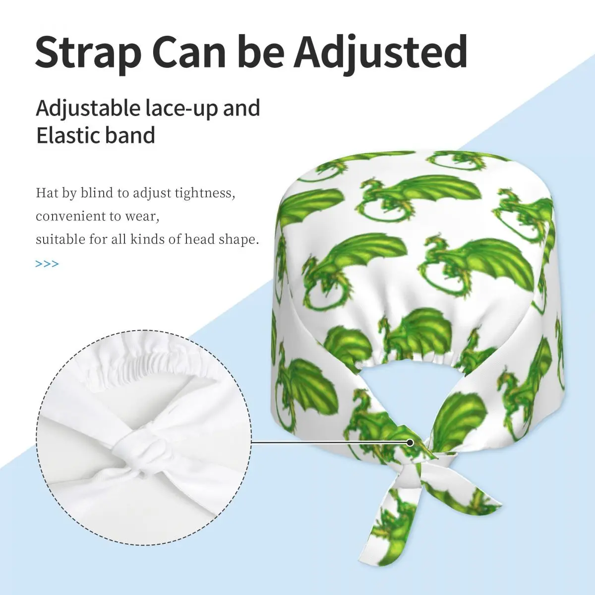 Sundew - Wings Of Fire Scrub Hat Doctor Working Surgical Cap Men Women Adjustable Nursing Caps for Dentist