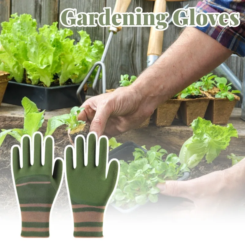 

1/2 пары универсальных садовых перчаток с защитой от шипов, противоскользящие садовые перчатки для обрезки роз, защитное снаряжение для прополки для женщин/мужчин