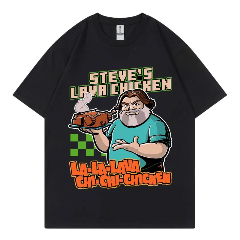 

Steve's Lava Chicken Graphic T Shirts Men Women Clothing Fashion Cartoon T-shirts Harajuku Y2k Short Sleeve T-shirt Streetwear
