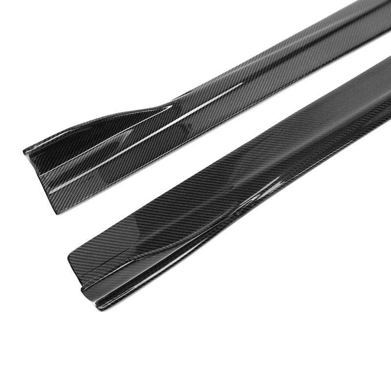 تنورة جانبية طراز STLFC من ألياف الكربون FD لسيارة Mercedes Benz CLA Class W118 Sports 2020 + تنانير جانبية من ألياف الكربون السوداء اللامعة W118 #6