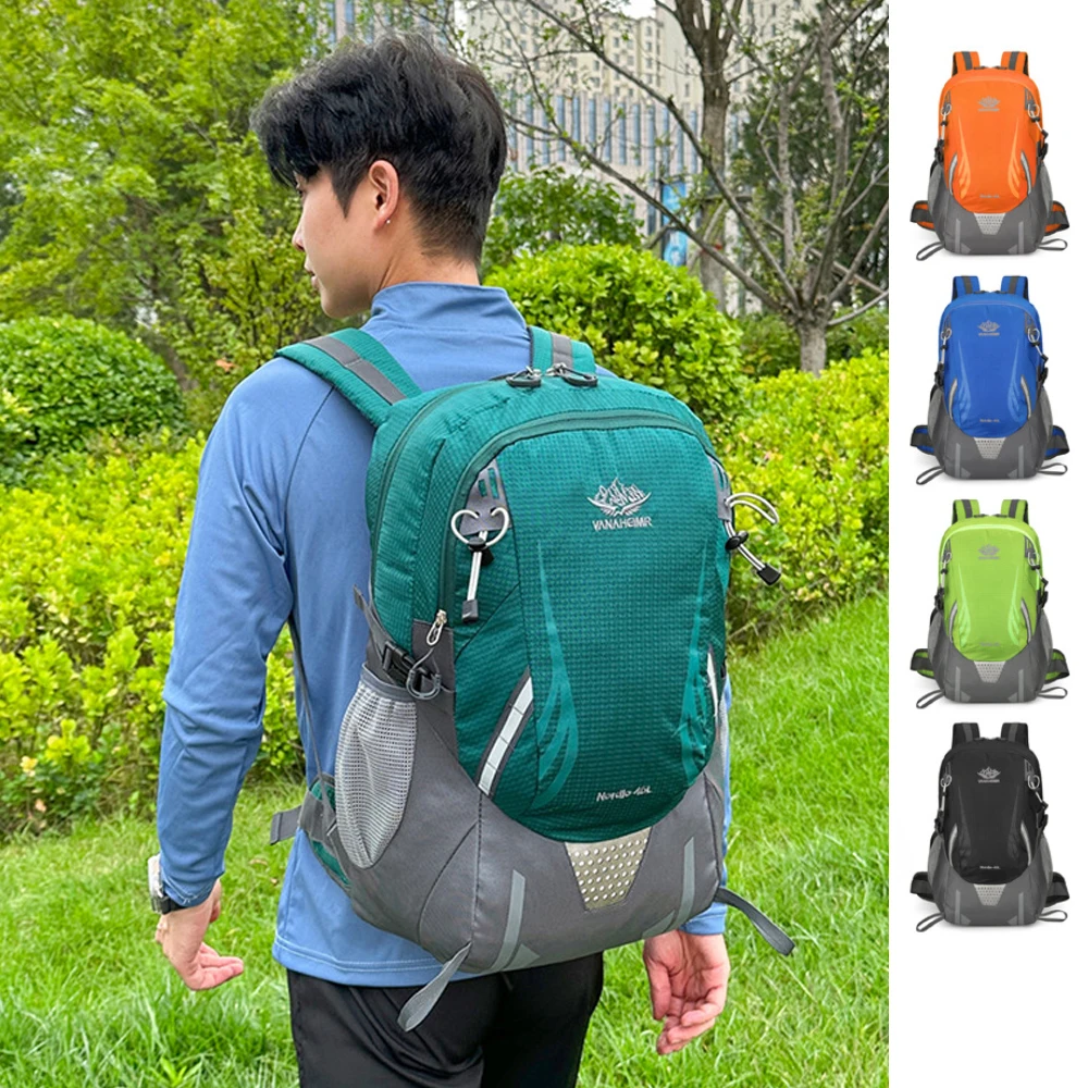 

40L Hiking Bag, Large Capacity Multifunctional Waterproof Nylon, Outdoor Camping And Hiking Backpack,B400