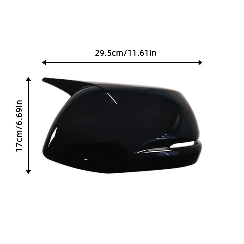 Horn Shape ABS Carbon Fiber Style Rear View Side Mirror Cover Rearview Caps For Honda CR-V CRV 2017-2020