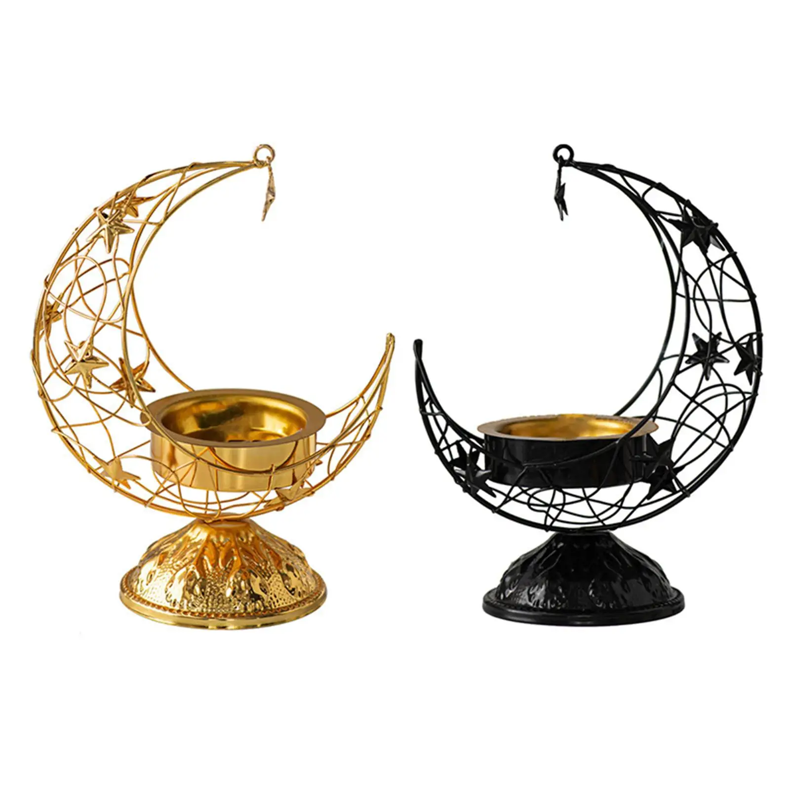 Moon Incense Holder Incense Burner,Decor SPA Statue Desktop Crescent Moon