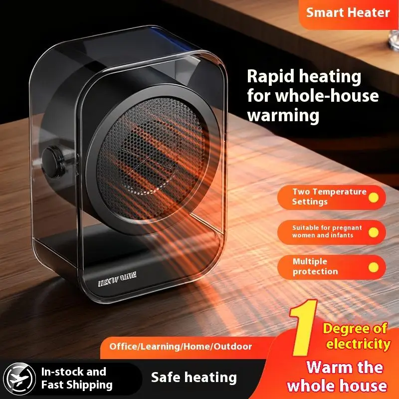 Desktop Heater 2 Modes 90 Adjustable Angle Portable Overheat Protection Handle for Office Home Mini Heater Personal Warmer