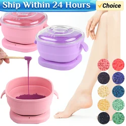 Silicone Wax Warmer Foldable Wax Heater 100W Electric Hot Wax Warmer Machine Hair Removal Wax Machine for Home Travel